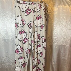 Hello Kitty Kids Pajama Bottoms - Pink and White